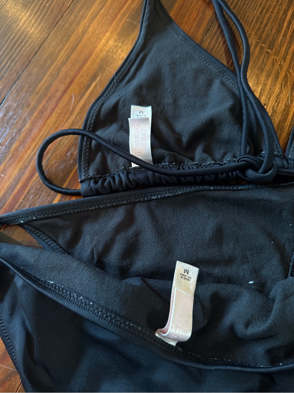 Rare Vintage Y2K Victorias Secret Black Rhinestone Skull String Bikini Set - Picture 4 of 4